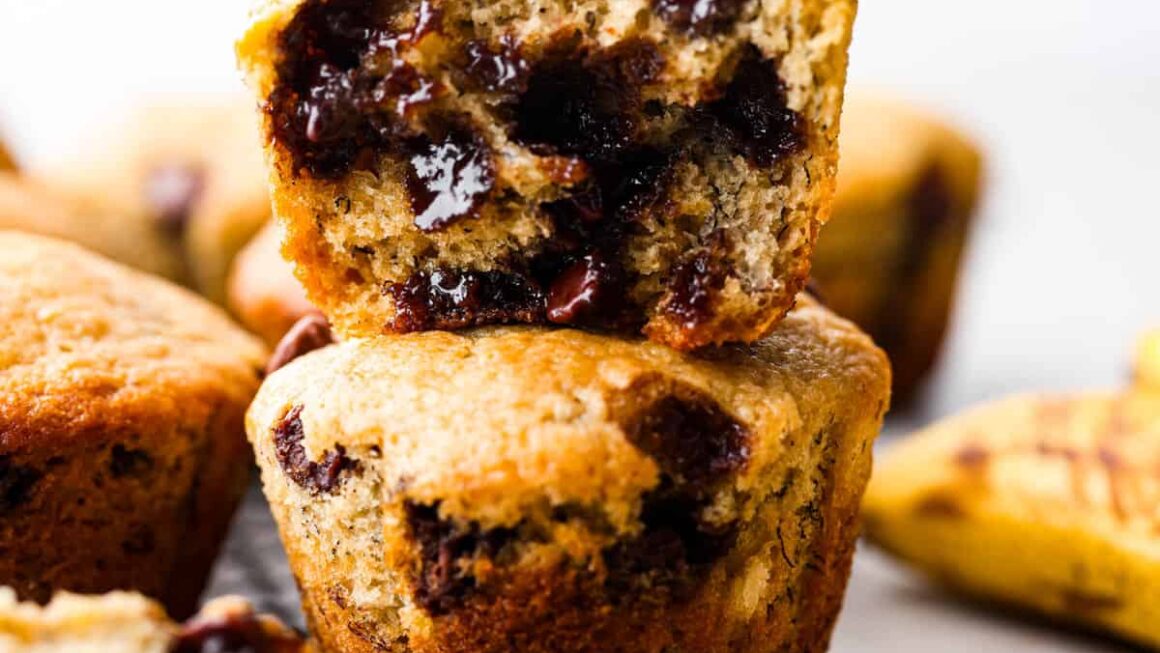 30 -Minute Banana Chocolate Chip Muffins