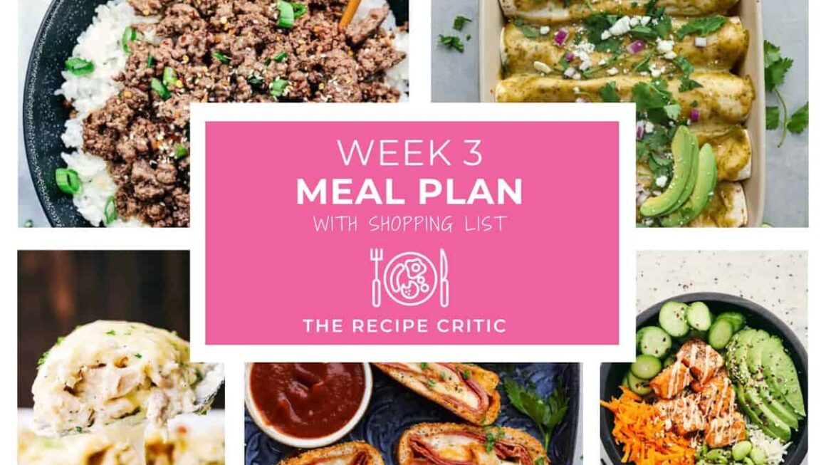 Weekly Meal Plan #3 | The Recipe Critic