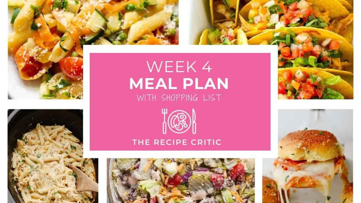 Weekly Meal Plan #4 | The Recipe Critic