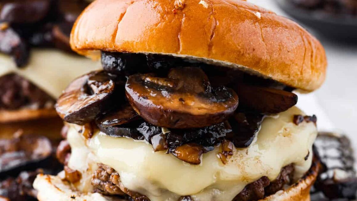 Mushroom Swiss Burger | The Recipe Critic