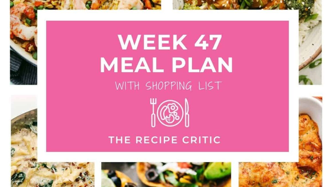 Weekly Meal Plan #47 | The Recipe Critic