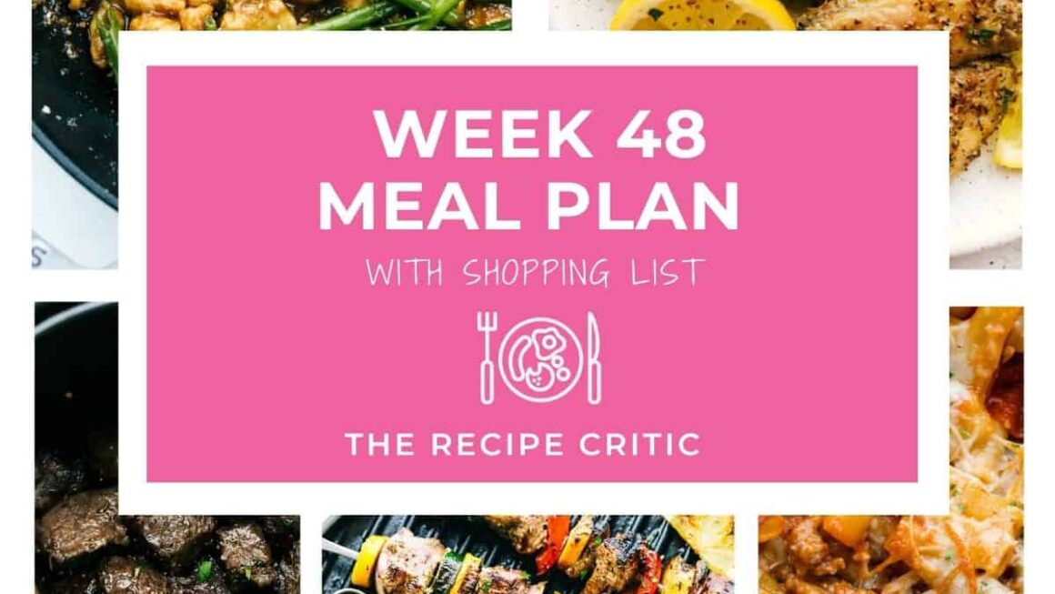 Weekly Meal Plan #48 | The Recipe Critic