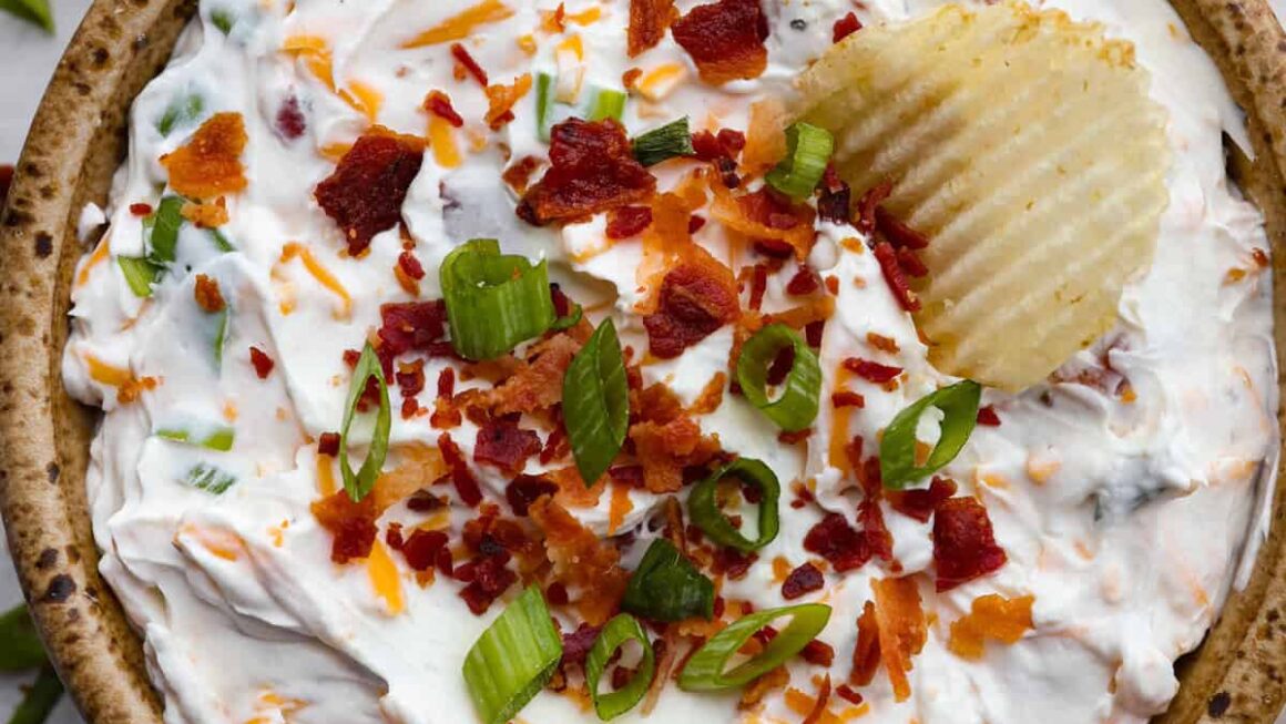 10-Minute Crack Dip Recipe with Bacon, Cheese, and Ranch